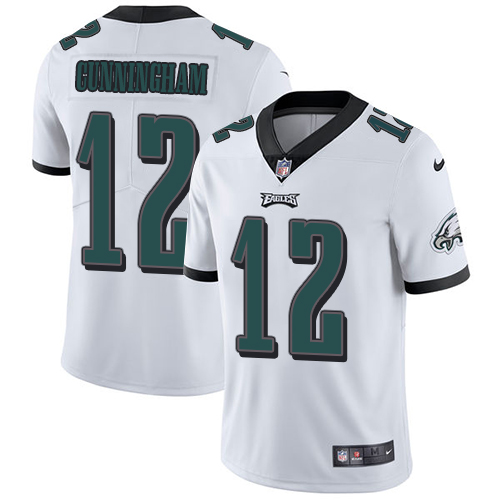 Nike Eagles #12 Randall Cunningham White Men's Stitched NFL Vapor Untouchable Limited Jersey - Click Image to Close